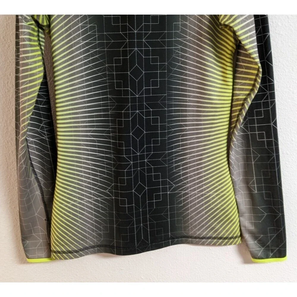 Women's Nike Pro Dri-Fit Long Sleeve 1/2 Zip Athletic Running Workout Top Medium